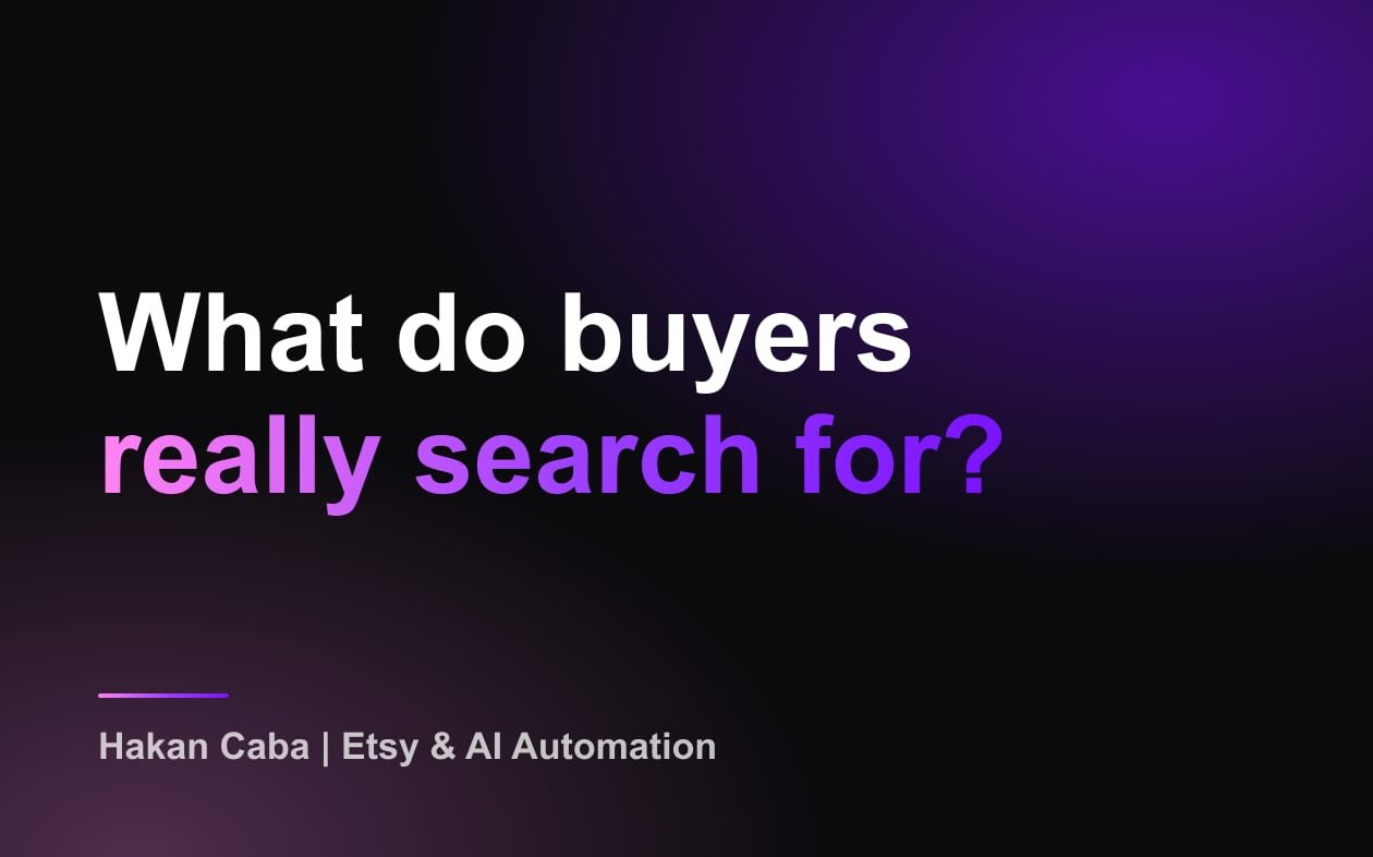 Etsy Marketplace Insights: Find What Buyers Search