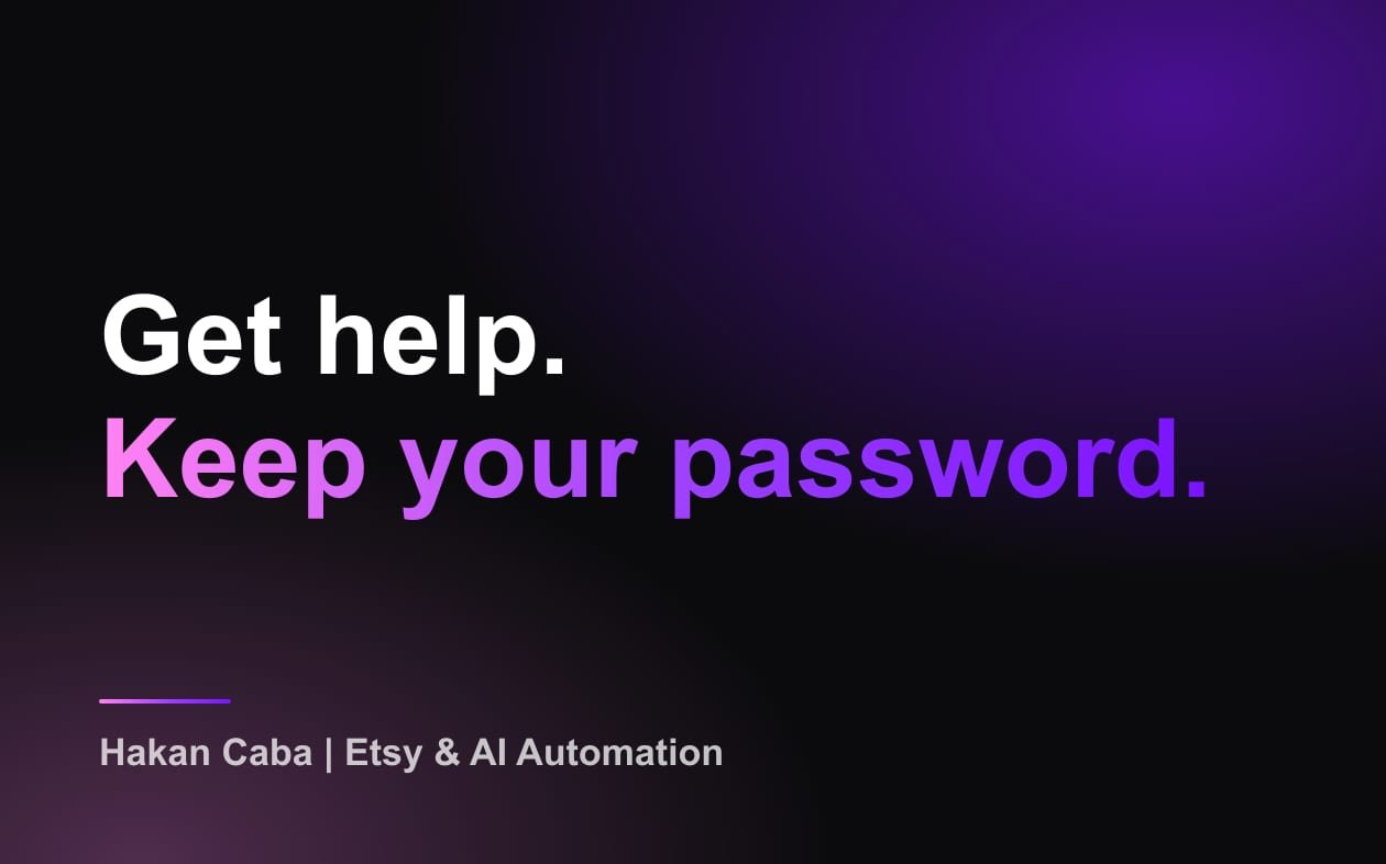 Etsy Shared Access: Get Help, Keep Your Password