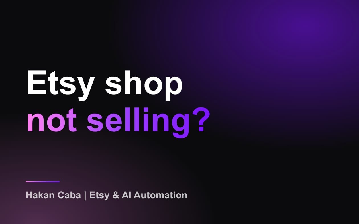 Etsy Shop Not Selling? 60-Minute Audit Checklist
