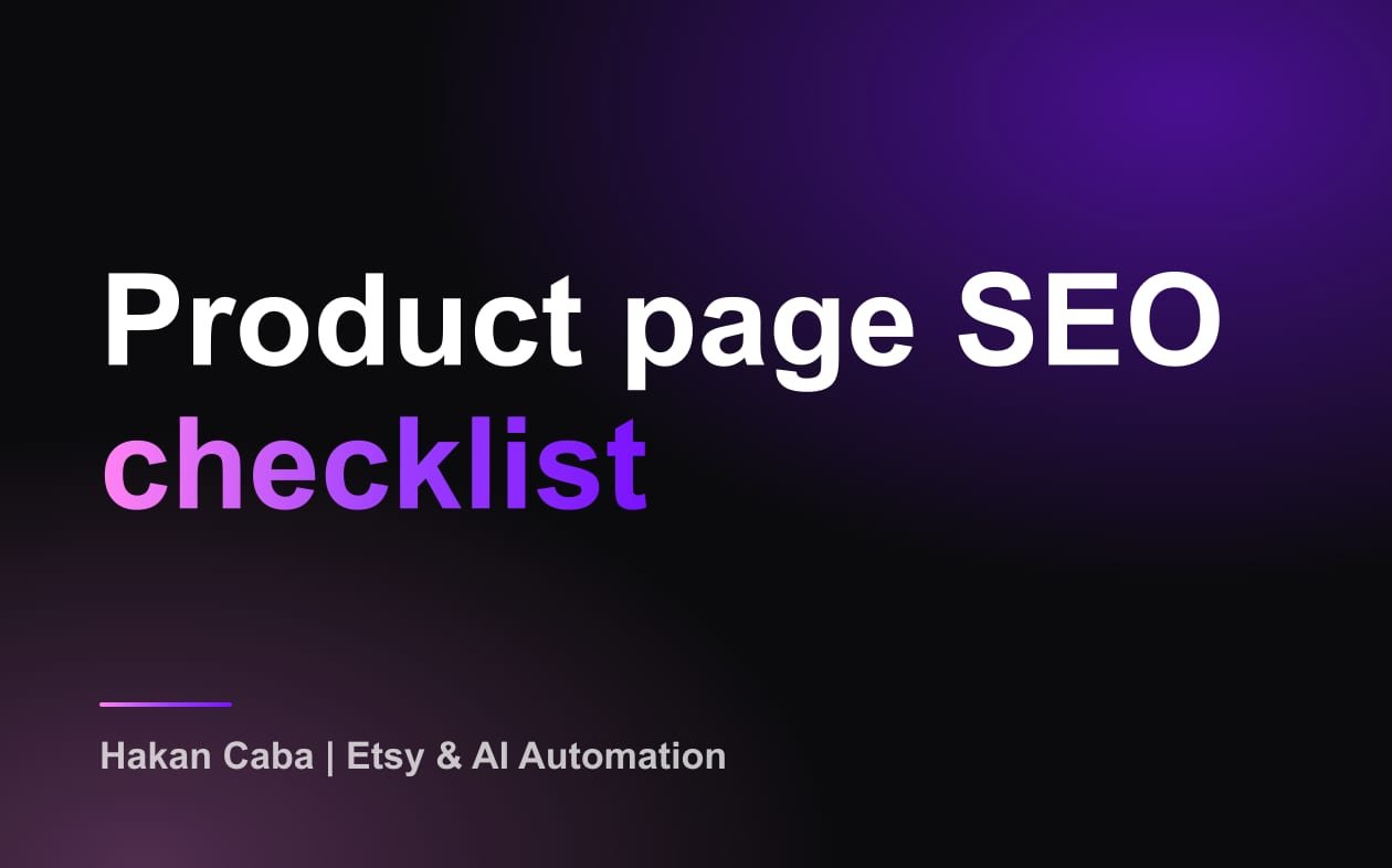 Product Page SEO Checklist: WooCommerce, Shopify