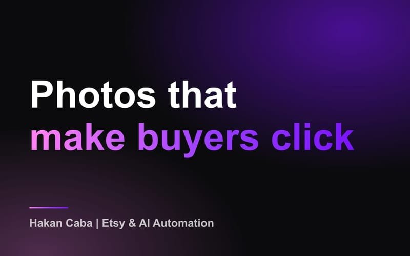 Etsy Product Photos: 7 Shots Buyers Need