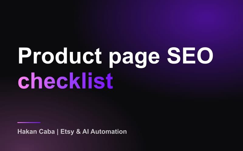 Product Page SEO Checklist: WooCommerce, Shopify