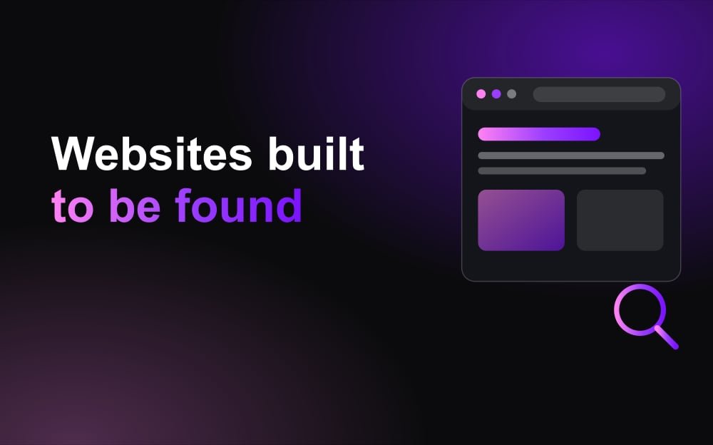 Website illustration with a search magnifier